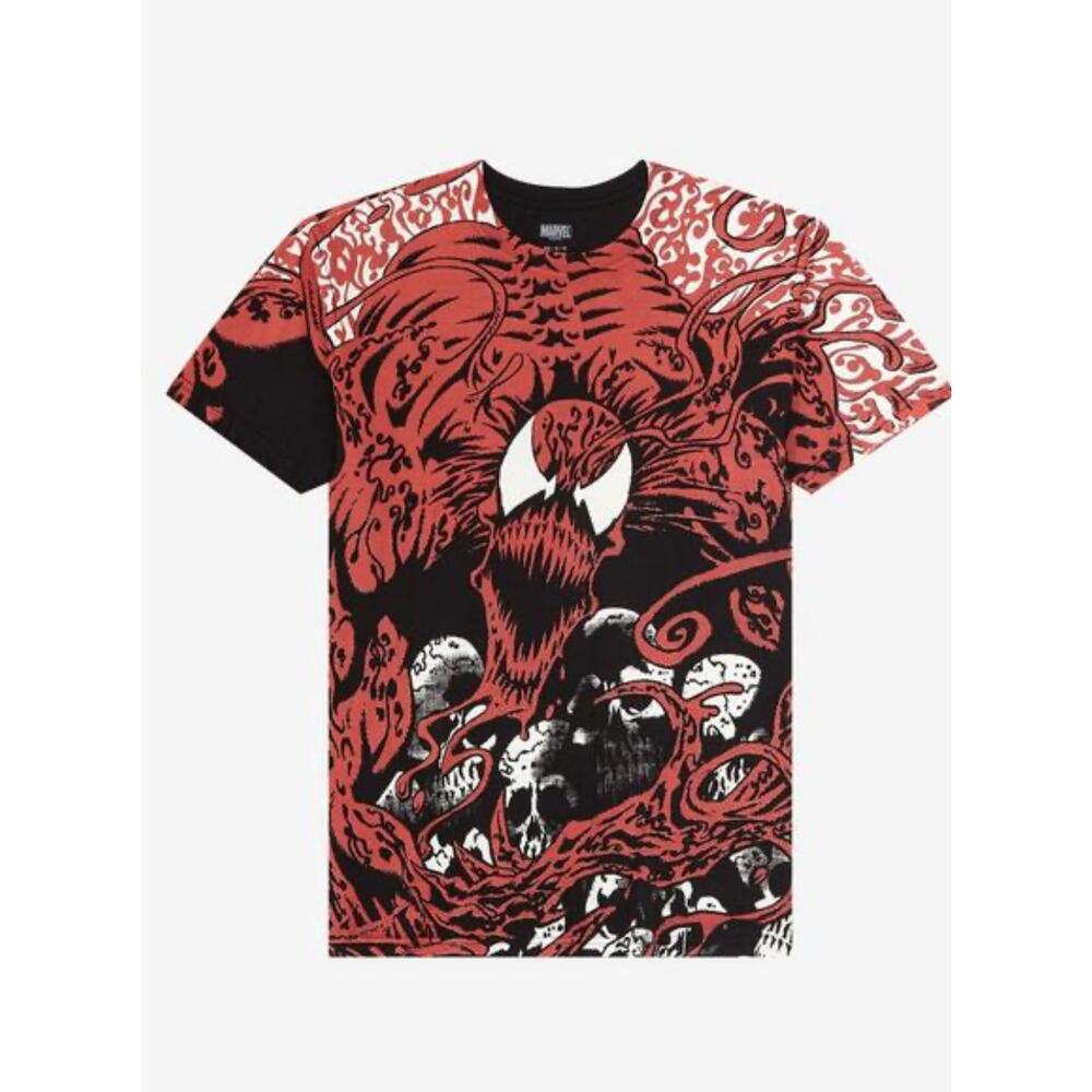 Marvel Unisex Spider-Man Carnage Skull T-Shirt | Hot Topic Sz M